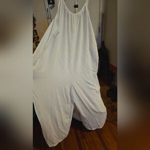 Flowy White Jumpsuit